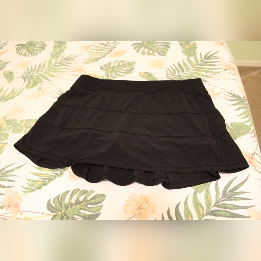 Black Lululemon Pace Rival Skirt Size 12 Tall